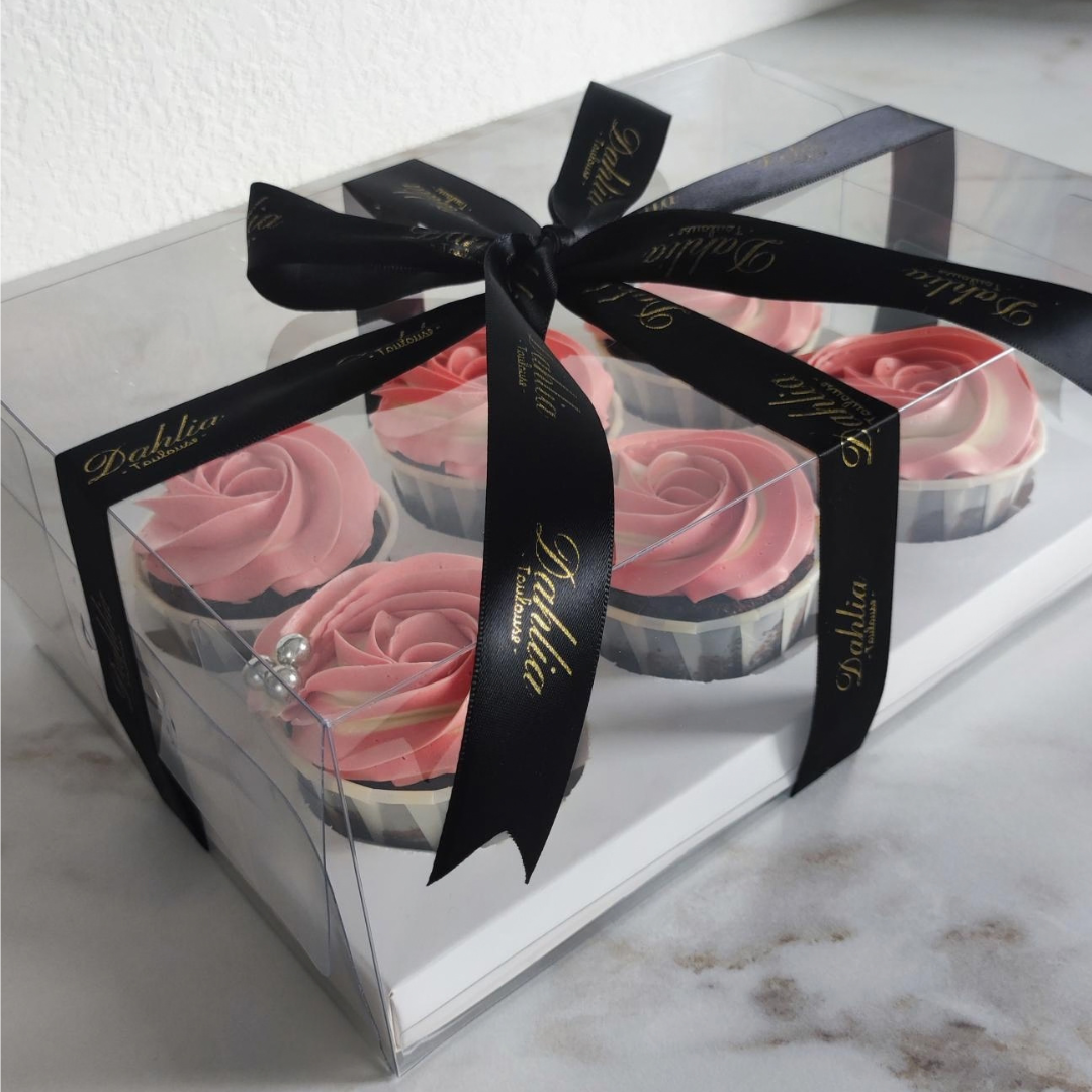 Boîte à cupcakes premium - 6 emplacements