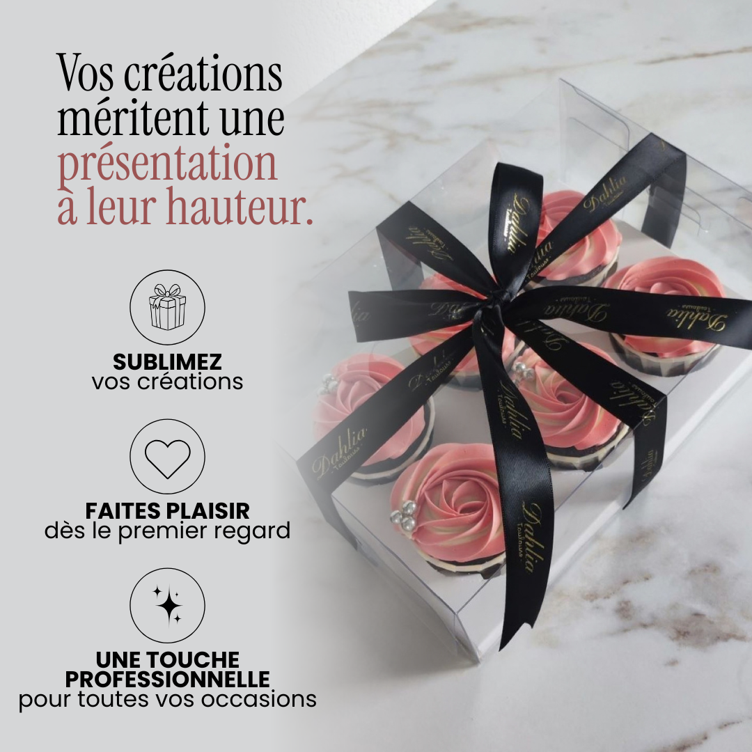Boîte à cupcakes premium - 6 emplacements
