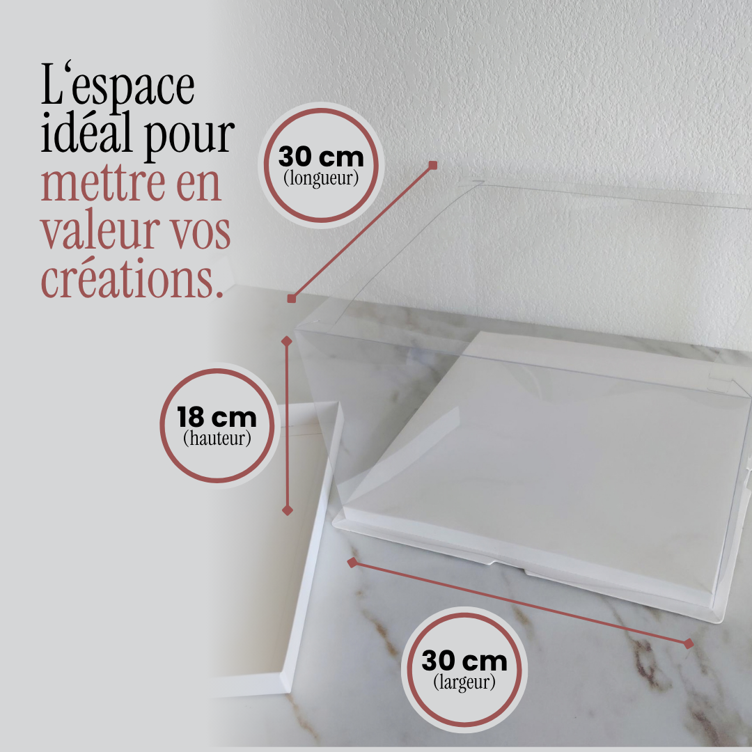 Boîte à layer cake premium - 30 x 30 cm