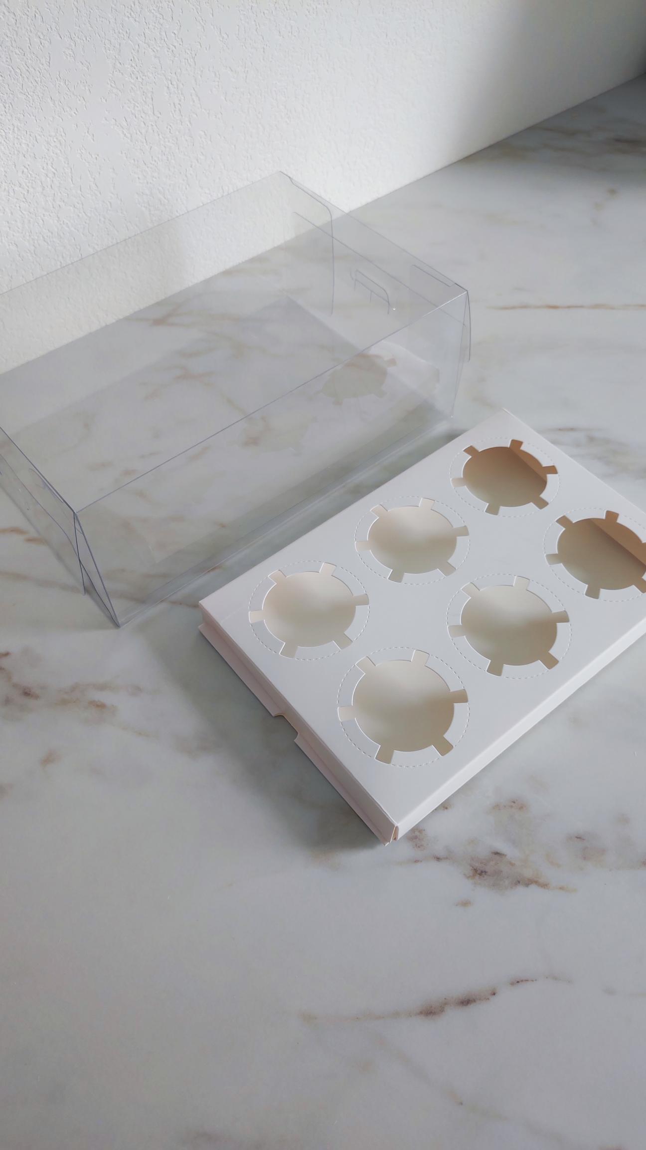 Boîte à cupcakes - 6 trous