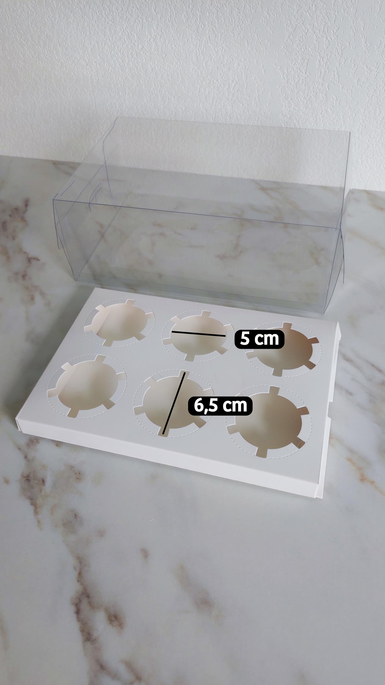 Boîte à cupcakes - 6 trous